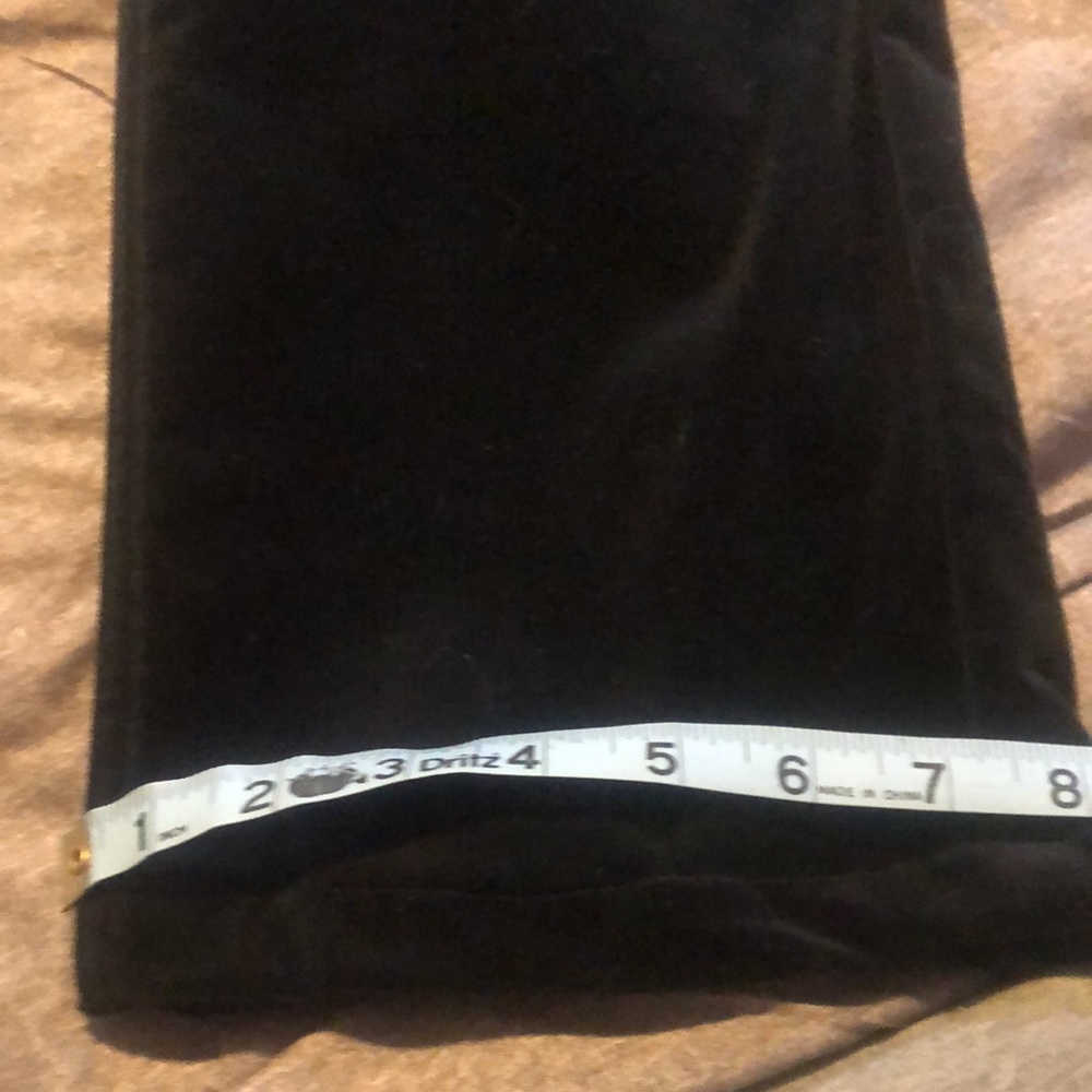 J. Crew NWOT shortened to 29” length black velveteen pants. Size 14 - Picture 4 of 8